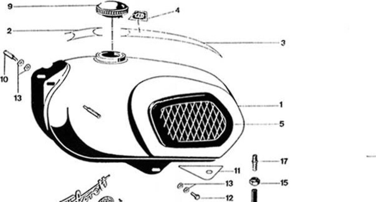 Kreidler Tank erkennen: Eiertank, Tank ab 1966 und Tank ab 1973