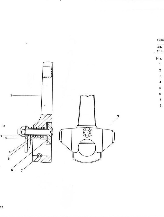 Explosietekening Crank Kreidler Florett 1963-1969 (Eitank, tussenmodel en buffeltank)