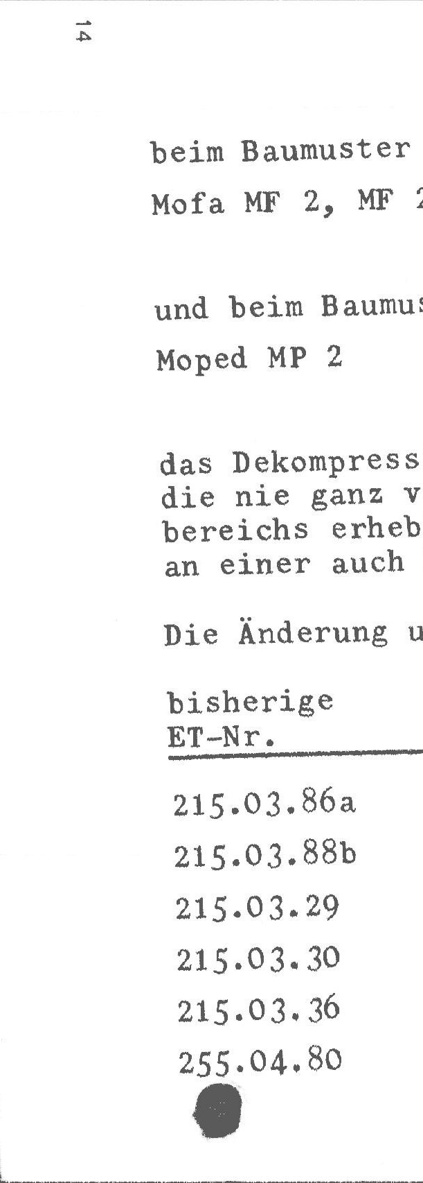 Explosietekening 2C, MF 2CL wurde ab Fg.-Nr. 2 350 620 ab Motor-Nr. 2 308 612 Kreidler Flory MF2/MF4 en Moped MP1/MP2 (1970-1975)