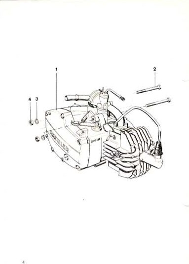 Explosietekening Motor Kreidler MP3 (1969-1972)