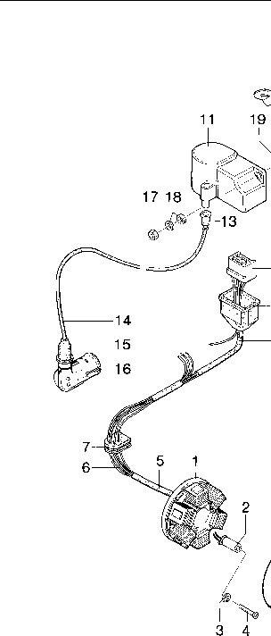 Explosietekening Motor / Zündanlage BOSCH 35 / 30 H Kreidler Florett RS-G, RSH-G en RSH-GS vanaf 1978
