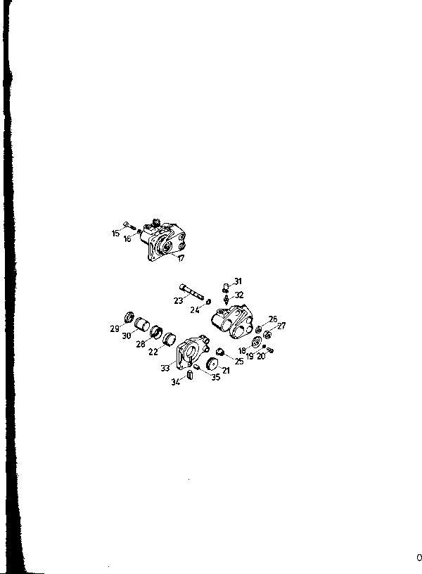 Explosietekening Vorderrad / Bremszange, Reparatursätze Kreidler Florett RS-G, RSH-G en RSH-GS vanaf 1978