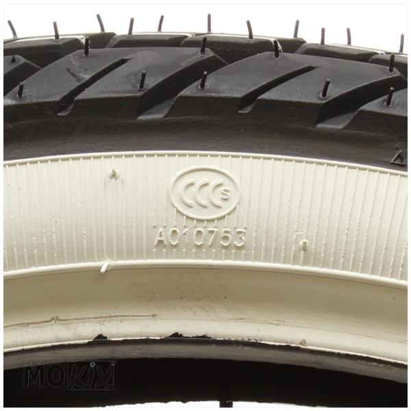 Buitenband Kenda 2.75x17 K418 4PR 41P whitewall (wit) TT