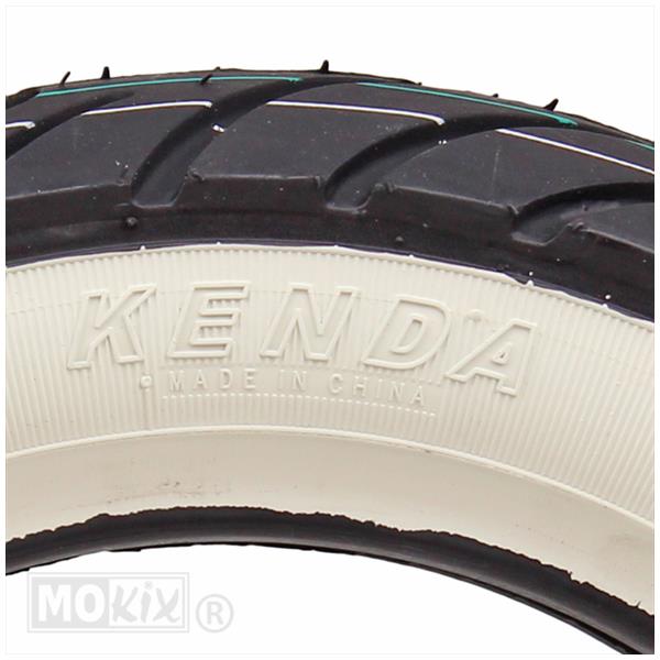 Buitenband 100/80-10 Kenda K413 whitewall tubeless