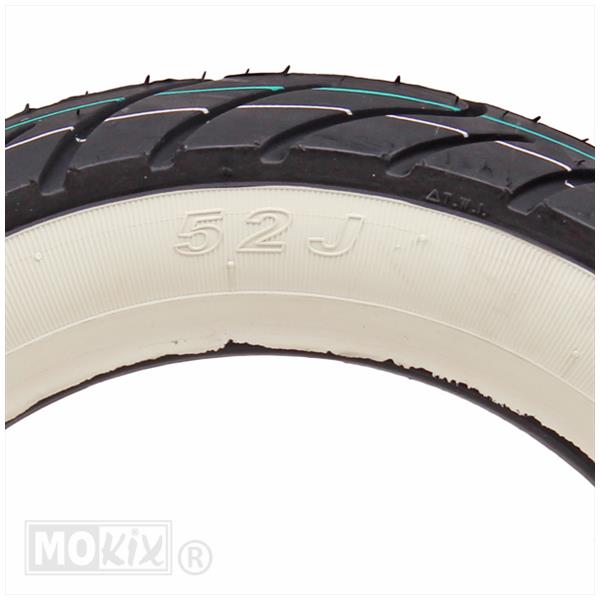Buitenband 100/80-10 Kenda K413 whitewall tubeless