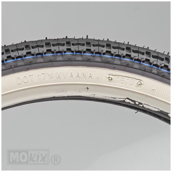 Buitenband 2.25-17 Kenda K252 whitewall