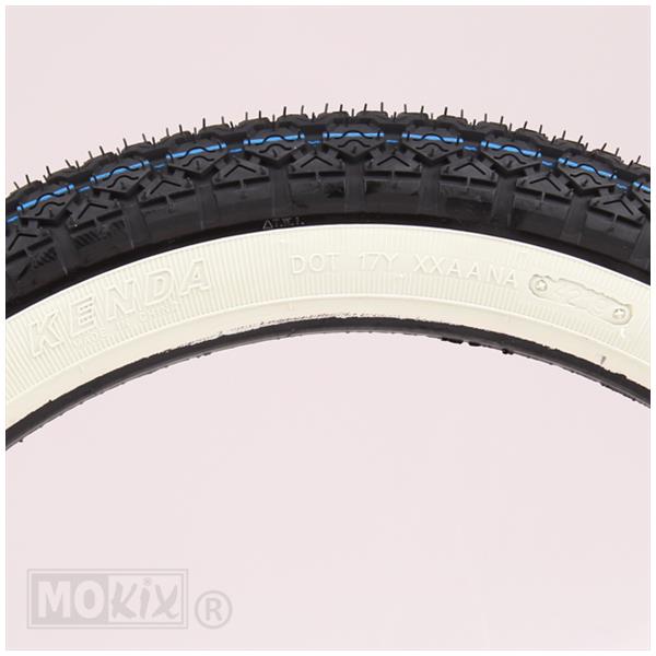 Buitenband Kenda 2.75x17 K265 4PR whitewall (wit) TT