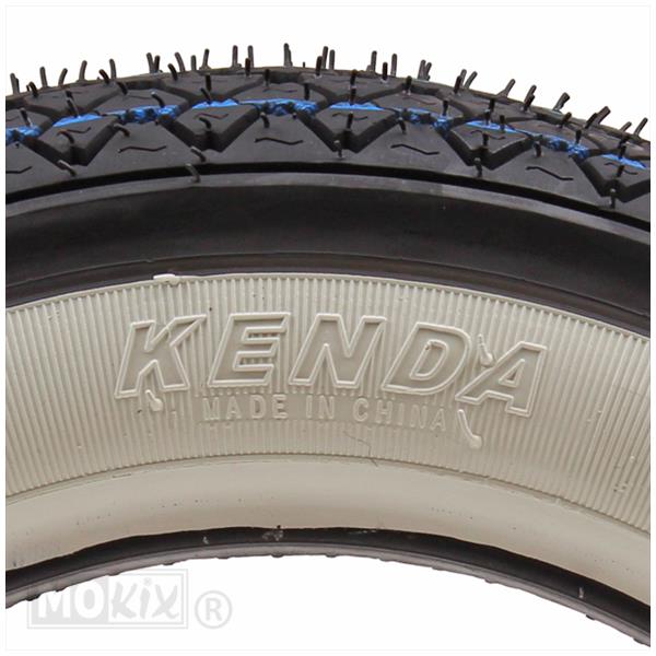Buitenband 3.00-10 Kenda K333 whitewall tubeless