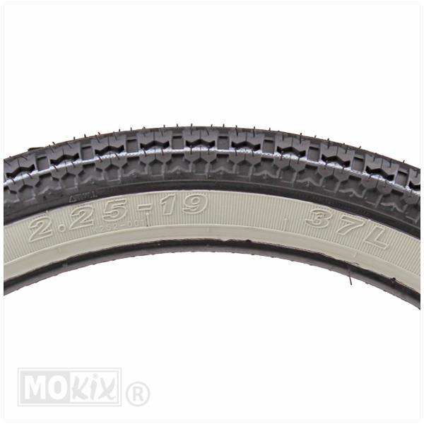 Buitenband 2.25-19 Kenda K252 whitewall