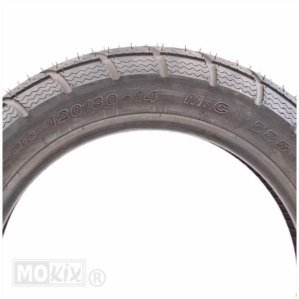 Buitenband 120/80-14 Kenda K701 M+S tubeless