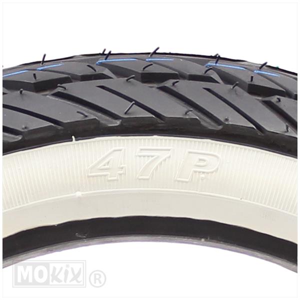 Buitenband 110/70-12 Kenda K418 whitewall tubeless