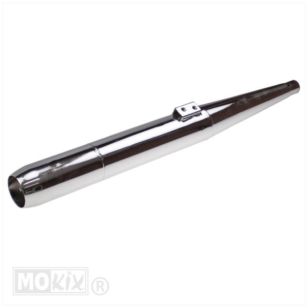 UITLAAT 6.3 28mm CHROOM voor Kreidler