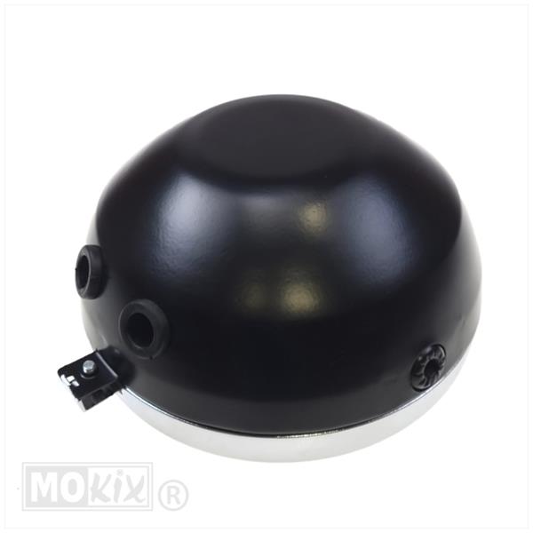 KOPLAMP ZUNDAPP ROND 17cm ZWART/CHROOM