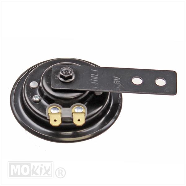 CLAXON 6V 9W WISSELSTROOM (AC) 70mm ZWART