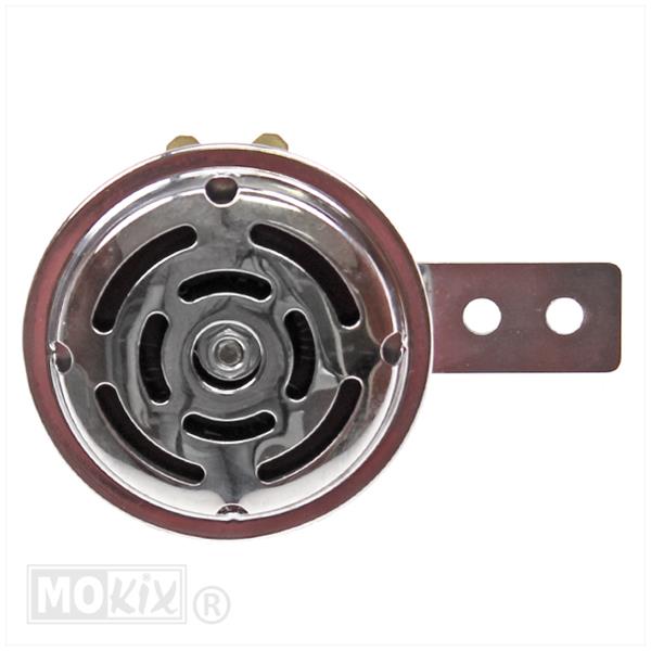 CLAXON 6V 9W WISSELSTROOM (AC) 70mm CHROOM voor Kreidler