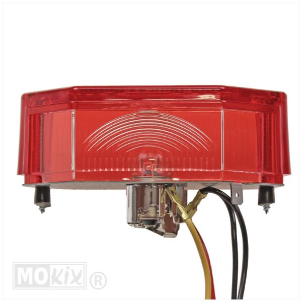 ACHTERLICHT ZUNDAPP/KREIDLER OP VOET(ULO) ROOD