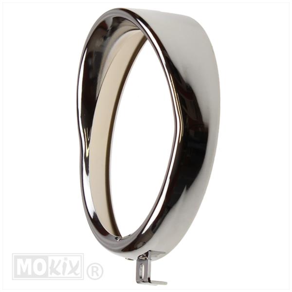 KOPLAMP RAND 68-73 EI GROOT 155mm CHROOM voor Kreidler