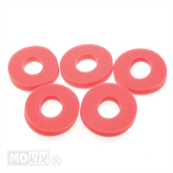 TANKDOP-SPONS KREIDLER/ZUNDAPP ROOD SET (5) voor Kreidler