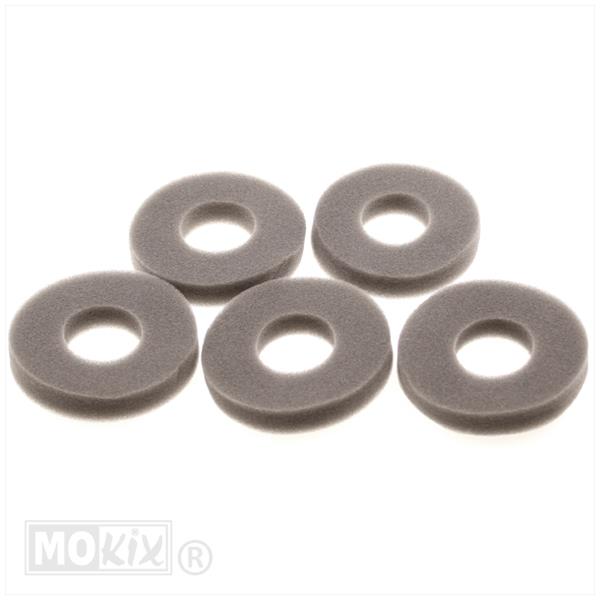 TANKDOP-SPONS KREIDLER/ZUNDAPP GRIJS SET (5) voor Kreidler