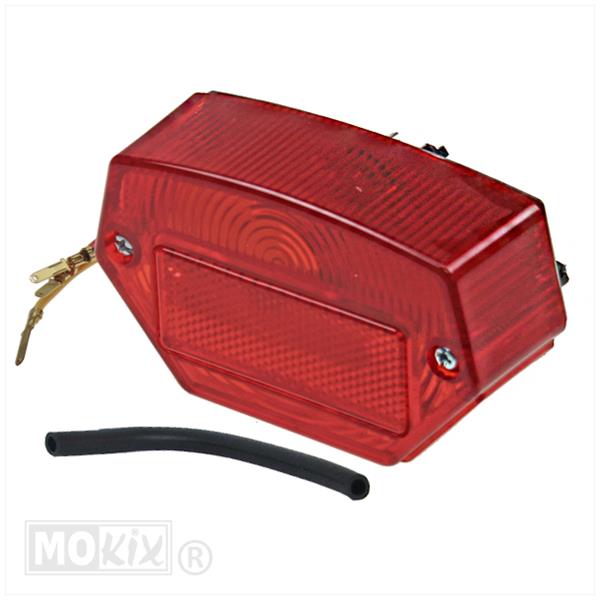 ACHTERLICHT GLAS ZUNDAPP/KREIDLER SET (ULO) ROOD voor Kreidler