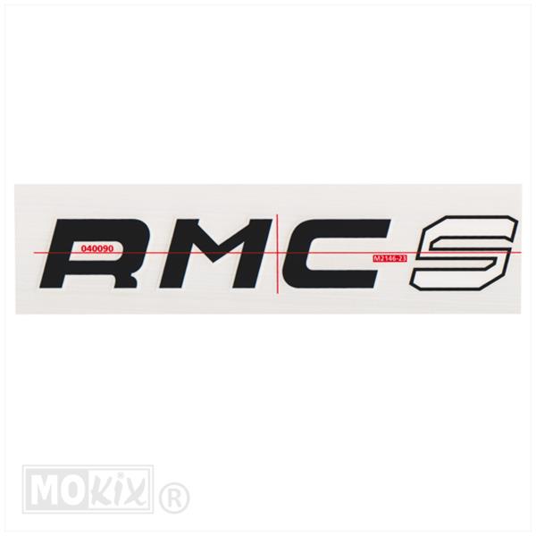 STICKER RMC-S ZWART 145 x 30mm (1) voor Kreidler