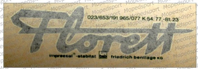 Tanktransfer Florett 77.81.23 voor Kreidler