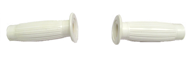 KREIDLER UNIVERSEEL BROMFIETS Handvatten set wit retro model PVC 22/24mm - Kreidler onderdeel