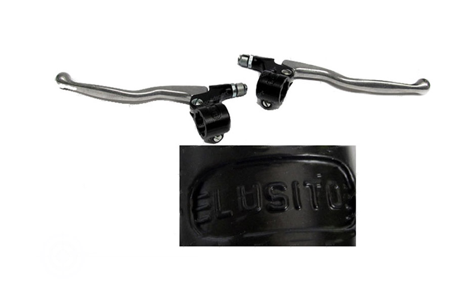 PUCH MAXI/UNIVERSEEL/KREIDLER/BROMFIETS Remgreepset Lusito lang 17cm Greeplengte Piaggio/Honda/Sachs aluminium MONZA STUUR voor Kreidler