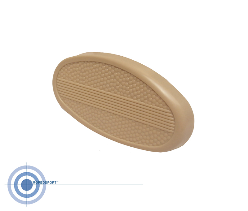 Knierubber tank creme t/m 1965 links 77.21.02C Tankrubber origineel voor Kreidler