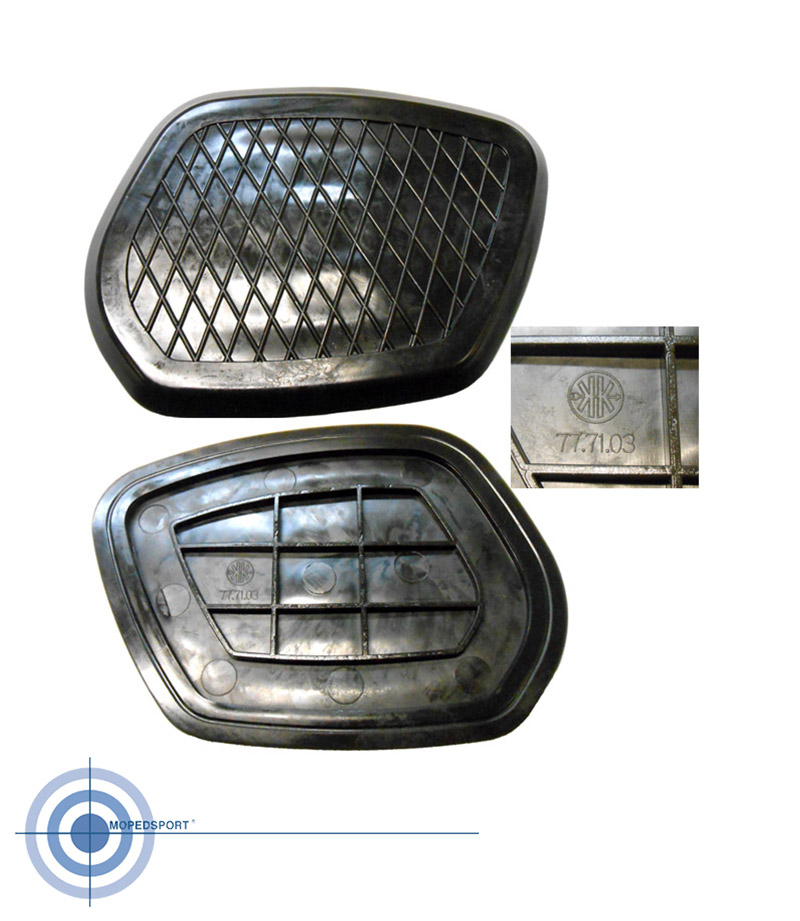 Knierubber Tank recht zwart 77.71.03 T/M 1965 Kniekussen FRAME TANKRUBBER voor Kreidler