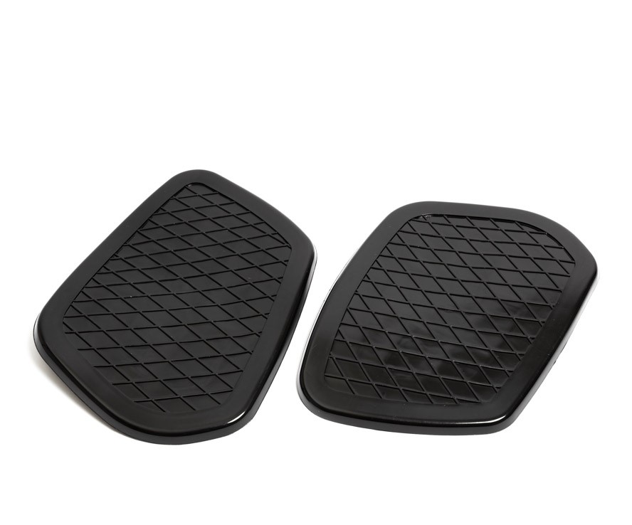 Knierubber set zwart - Tank - Geschikt voor Buffeltank 77.71.02 - 77.71.03 1966 - 1972 voor Kreidler