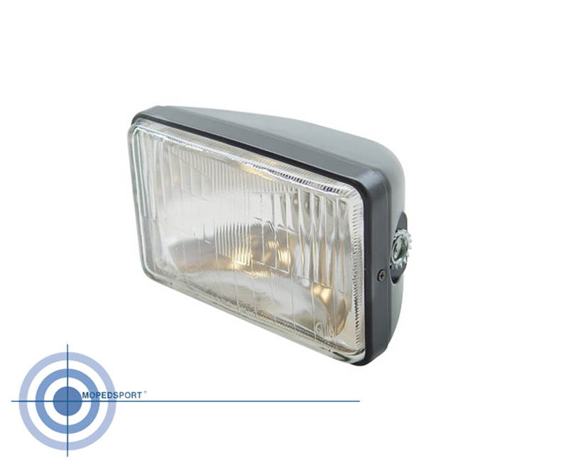 KREIDLER/BROMFIETS UNIVERSEEL/SACHS Koplamp M90 rechthoek zwart 16cm - Kreidler onderdeel