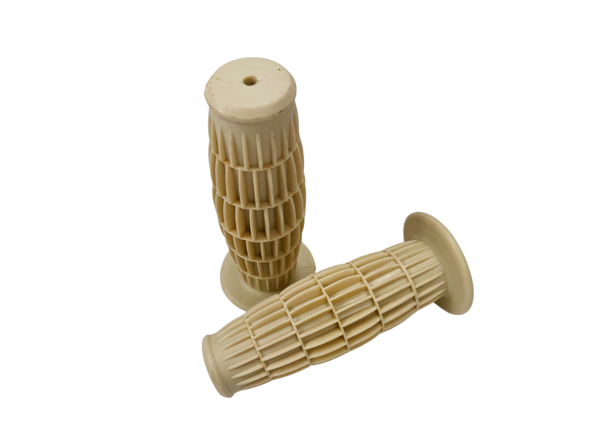 UNIVERSEEL BROMFIETS PUCH MAXI Classic handvatten set 22/24x115mm creme KREIDLER STUUR SACHS - Kreidler onderdeel