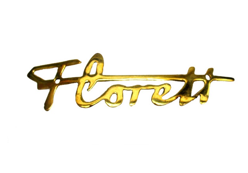Florett Embleem Messing voorspatbord 80mm 57.22.41 voor Kreidler