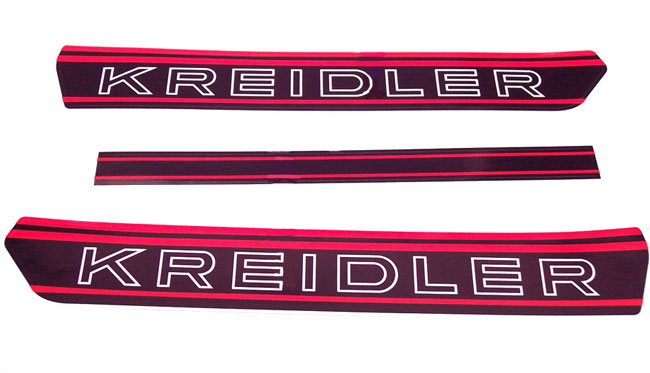 Sticker Tanktransfer NT Zwart/Rood set TRANSFER voor Kreidler