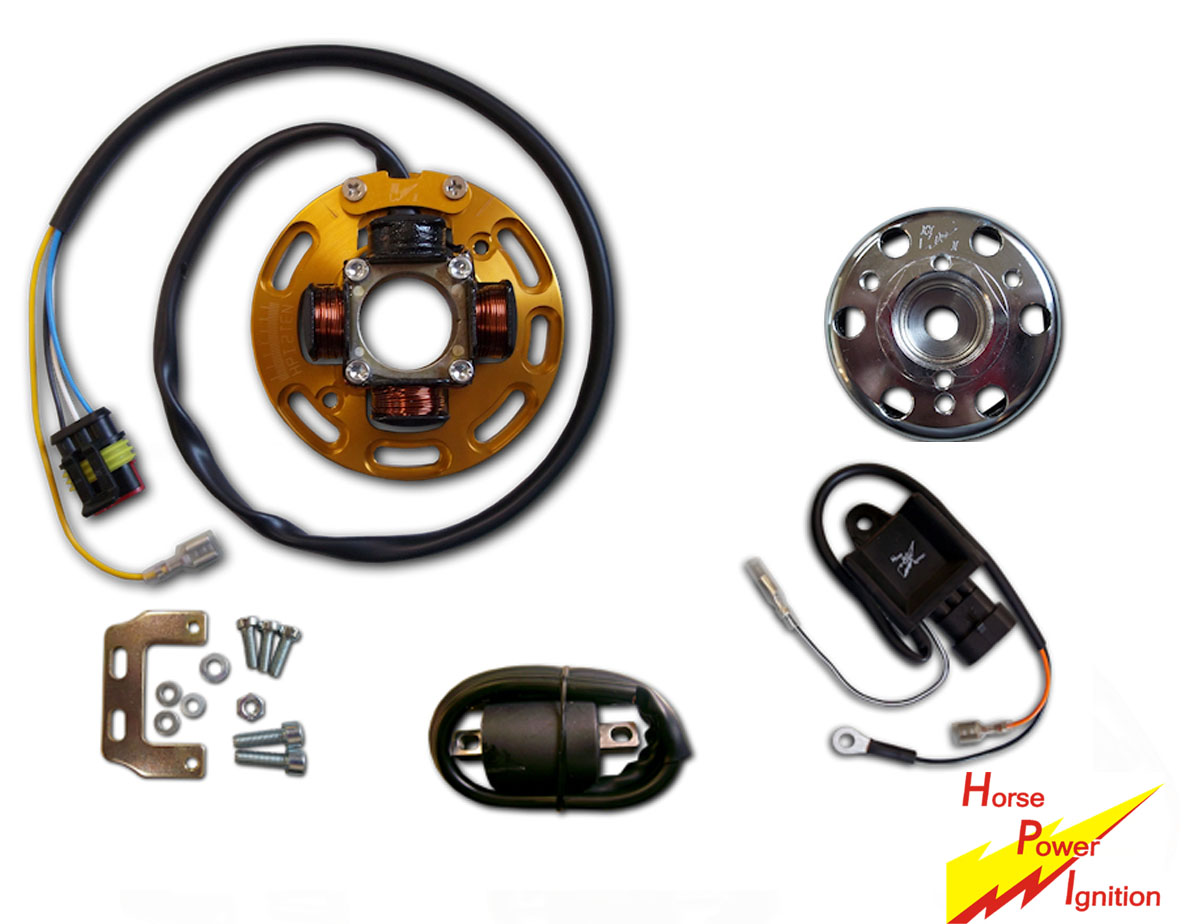 UNIVERSEEL BROMFIETS Ontsteking HPI 12V 40W met licht voor links en rechtsdraaiend 210K012 Flandria / Kreidler Florett - RMS50 - RS50 / Puch Maxi - Macho / Sachs 502 / Tomos A35 - APN / KS50 / Garelli voor Kreidler