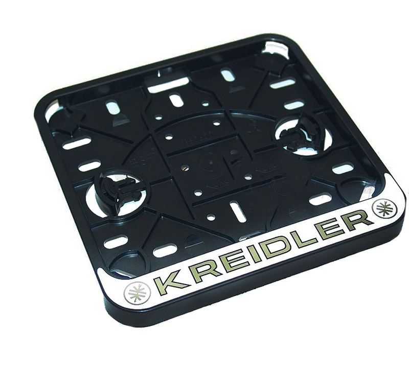 Sticker kenteken plaat breed wit Kreidler, geleverd zonder kenteken! Ander materiaal sticker dan andere stickers voor Kreidler