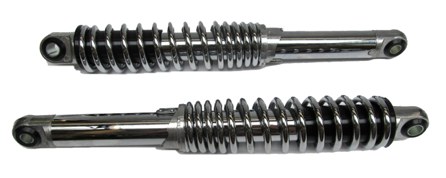 Achterveer set IMCA met chroom veer 350mm stel 3 standen SCHOKBREKER -made in Italy voor Kreidler