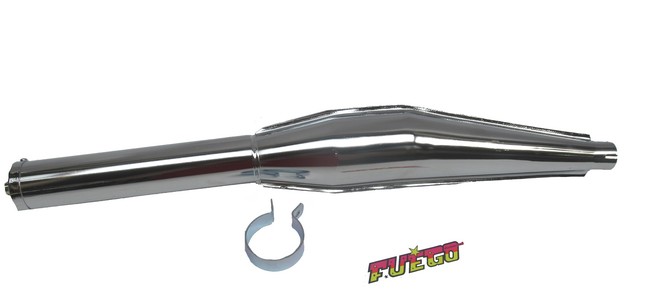 UNIVERSEEL SACHS Uitlaatdemper 32MM Chroom FUEGO BROMFIETS voor Kreidler