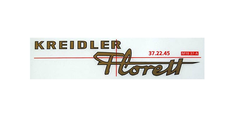 Frame transfer FLORETT goud / zwart 37.22.45 STICKER voor Kreidler
