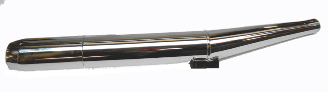 KREIDLER Uitlaatdemper 28mm. 6.3 met knik 69CM lang - Kreidler onderdeel