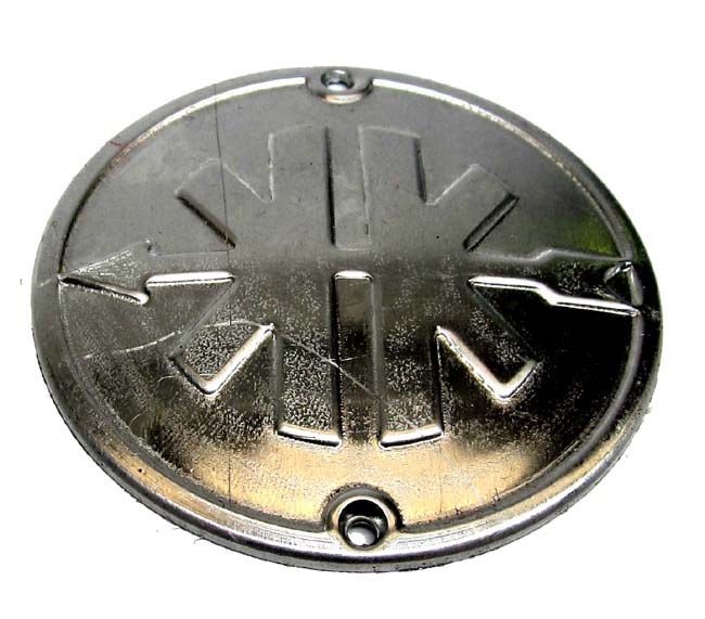 Embleem KK rond voor beenschild aluminium 27.26.02k voor Kreidler