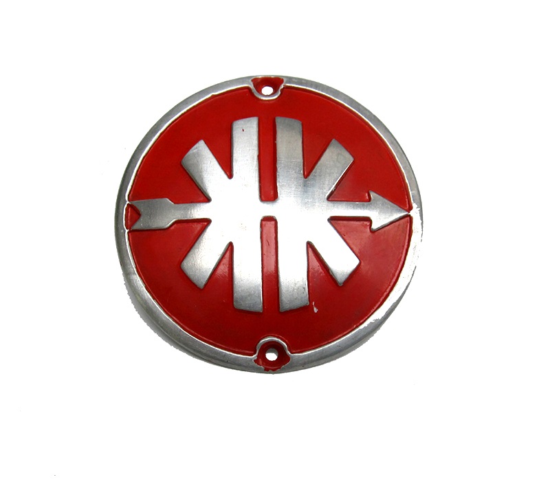 Embleem KK rood 27.26.02 voor Eitink beenschild FRAME TRANSFER voor Kreidler