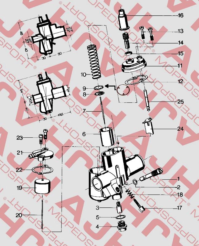 Clip 12 mm für Kreidler