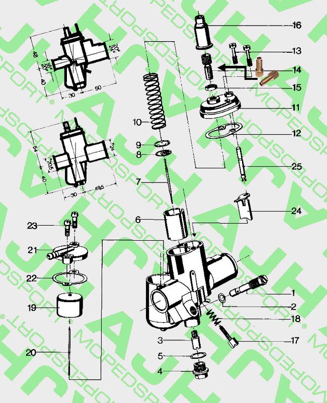 BING PUCH MAXI BROMFIETS KREIDLER Nr 11 Stelschroef origineel 50-045 1-17-37 17-15-103 1-16-59 1-15-46 1-12-232 1-10-210 10MM-12MM-15MM-16MM-17MM voor Kreidler