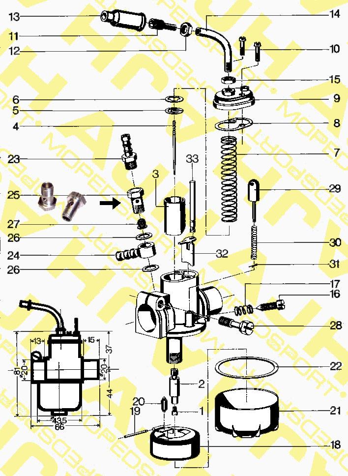Schraube 17 mm für Kreidler
