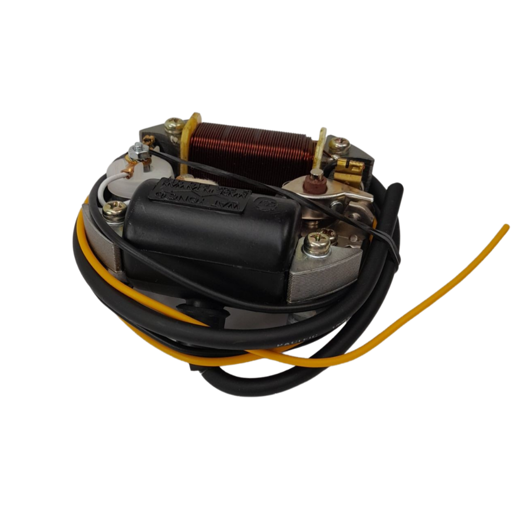 SACHS PUCH BROMFIETS Ontsteking 6V/17W model Bosch Universeel ELEKTRISCH Wat-Yong WATYONG TAIWAN - Binnendiameter: 18mm - Buitendiameter: 90mm - Afstand bevestigingsgaten: 80mm voor Kreidler