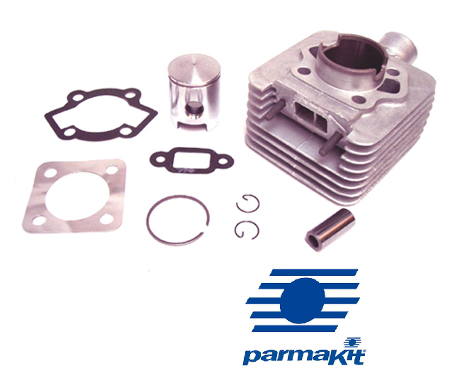Cilinder + Zuiger 40mm 50cc rechte inlaat-geforceerde koeling PARMAKIT 42110.00 voor Kreidler