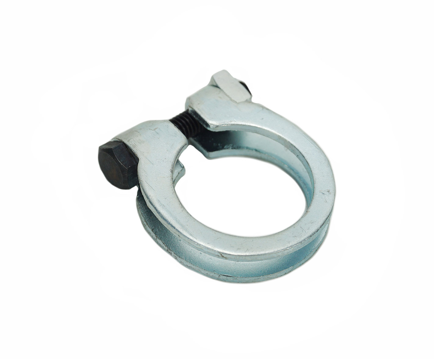 Uitlaatklem 28 - 29MM KREIDLER / SPARTA DUBBEL 26 MOND - TBV 27MM 28MM 29MM KLEMMAAT TBV VAN UITLAATSET BATAVUS-ANKERLAURA-M56 SPARTA JLO G50 G49 /LUCKY/FUNNY HAPPY SACHS NOS voor Kreidler