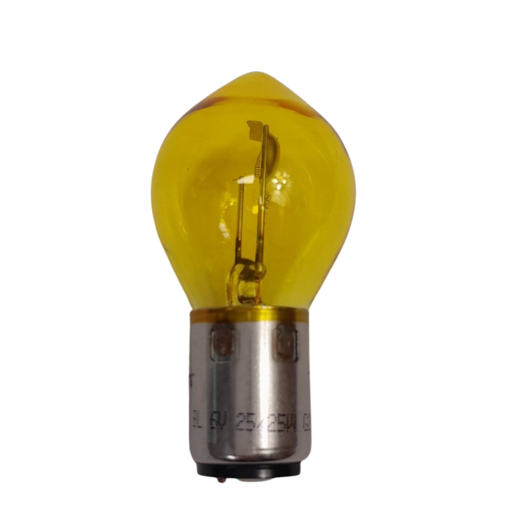 UNIVERSEEL BROMFIETS KREIDLER Lamp geel 6V 25/25W BA20D verkoop per stuk - Kreidler onderdeel